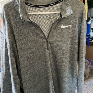 Nike Gray Quarter-Zip Pullover